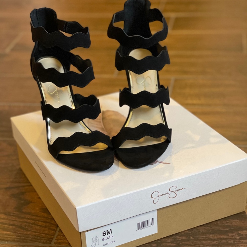 Jessica Simpson Chandri Black Dressy Sandal - Sz 8